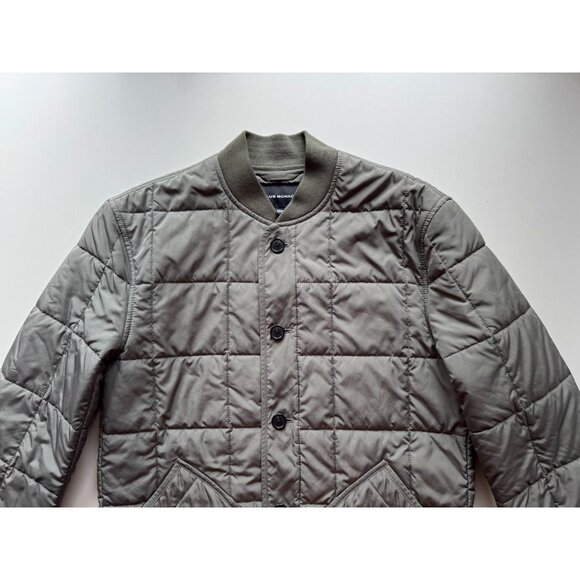 CLUB MONACO Green Quilted Polyester Lightweight Boxy Bomber Jacket, Size XS - Picture 8 of 14